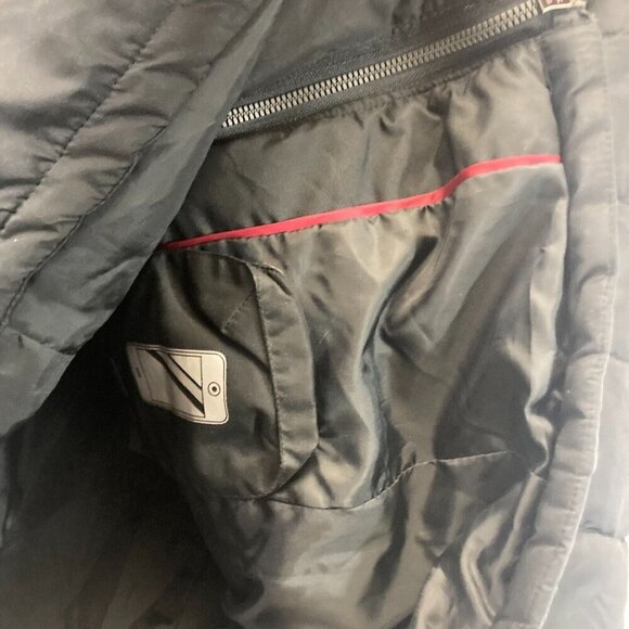 Susan Graver Black Quilted Puffer Coat Womens Small S Removable Faux Fur Hood - Picture 14 of 16